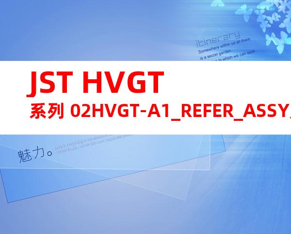 JST HVGT系列 02HVGT-A1_REFER_ASSY产品规格书